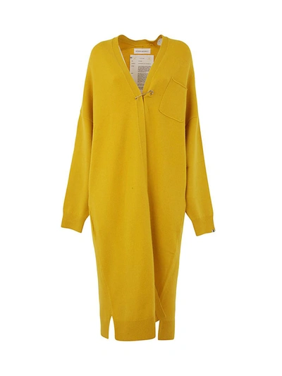 Shop Extreme Cashmere N61 Koto Oversized Knitted Coat Clothing In Yellow &amp; Orange