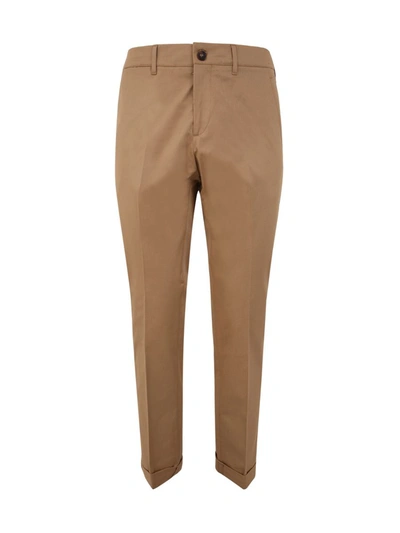 Shop Golden Goose Golden M`s Chino Pants Cotton Comfort Gabardine Clothing In Brown