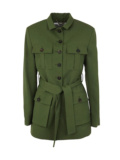 Shop Golden Goose Journey W`s Field Jacket Light Wool Polyester Clothing In Green