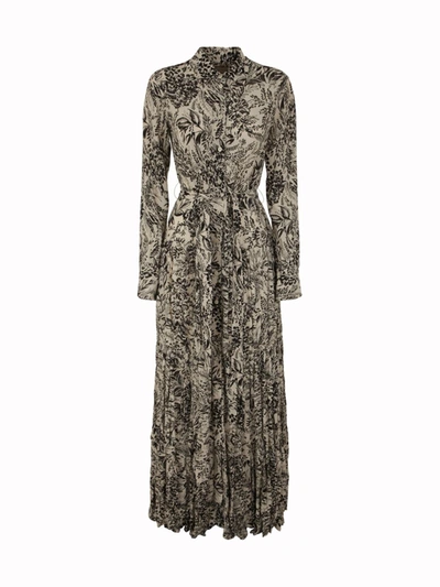 Shop Golden Goose Journey W`s Long Dress Crepe Viscose Clothing In White