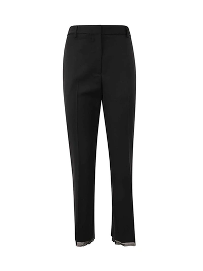 Shop Ibrigu Flared Emobroidered Trousers Clothing In Black