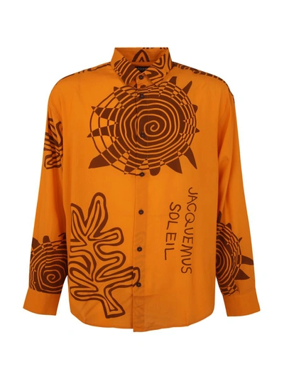 Shop Jacquemus The Simon Shirt Chemise Clothing In Yellow &amp; Orange