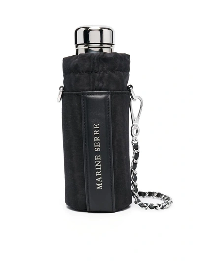 Shop Marine Serre Thermoire Bottle And Denim Holder Accessories In Black