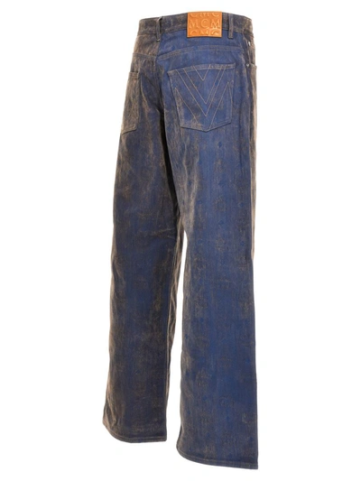 Shop Mcm Dervorè Effect Jeans In Beige