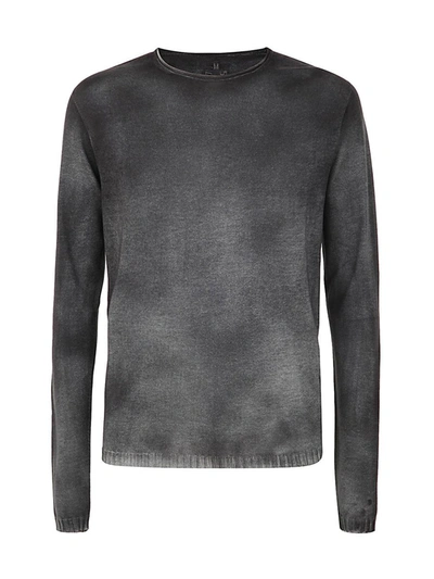Shop Md75 Regular Crew Neck Sweater With Ribbed Neck Clothing In Grey