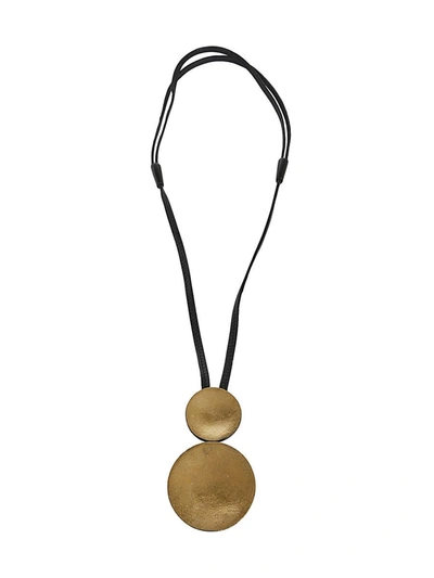 Monies Pendant Kamagong Goldfoil In Black