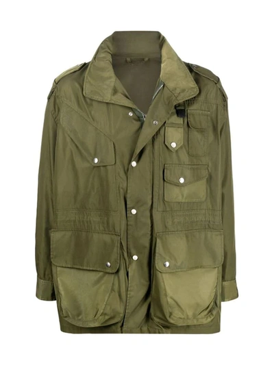 Shop Neil Barrett Military Pocket Oversized Field Jacket Clothing In Green