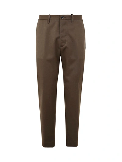 Shop Nine In The Morning Nikolas Relaxed Fit Chino Trouser Clothing In Green