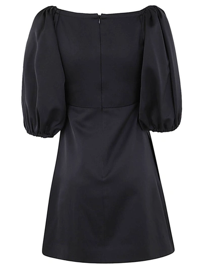 Patou Mini Dress With Balloon Sleeves In Black