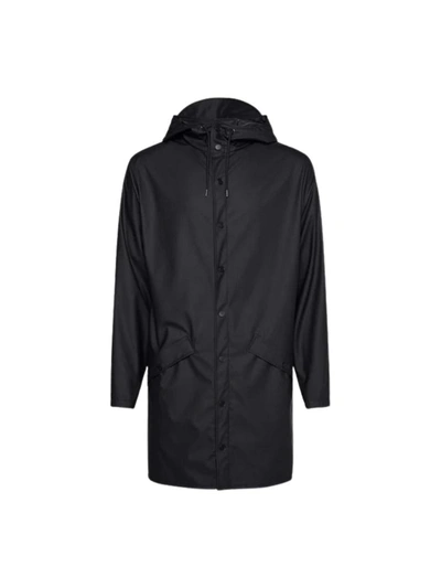 Shop Rains Long Jacket Clothing In Black