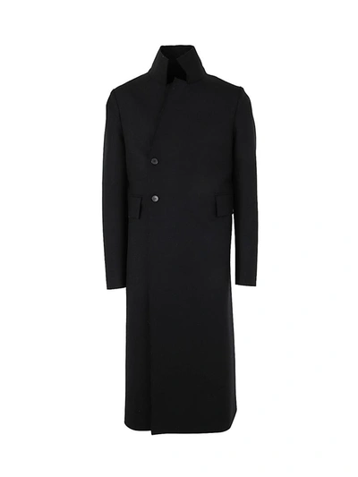 Shop Sapio Double Breasted Coat Clothing In Black