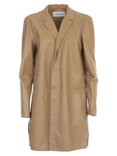 Shop Sylvie Schimmel Leather Could Effect Overcoat Clothing In Brown