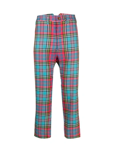 Shop Vivienne Westwood Cropped Cruise Trousers Clothing In Multicolour