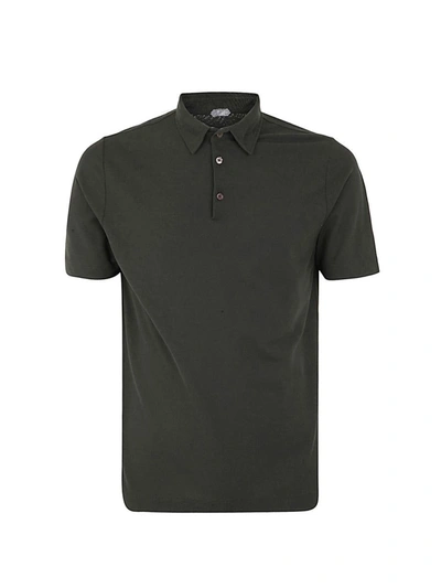 Zanone Polo Basic Pullover In Green