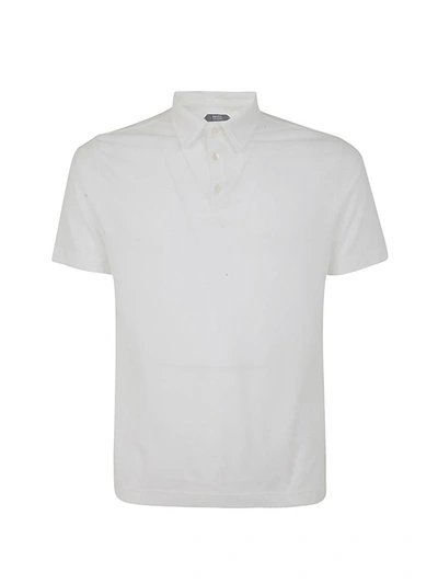 Shop Zanone Polo Basic Pullover Clothing In White