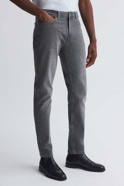 Shop Reiss Medesto - Grey Slim Fit Washed Jeans, 36