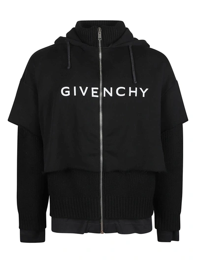 Givenchy Logo Sweatshirt In Faded Black ModeSens