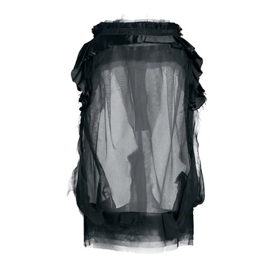 Shop Maison Margiela Décortiqué Pencil Skirt In Black