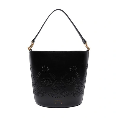 Shop Vanessa Bruno Holly Bucket Bag In Noir
