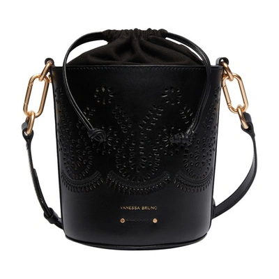 Shop Vanessa Bruno Holly Mini Bucket Bag In Noir