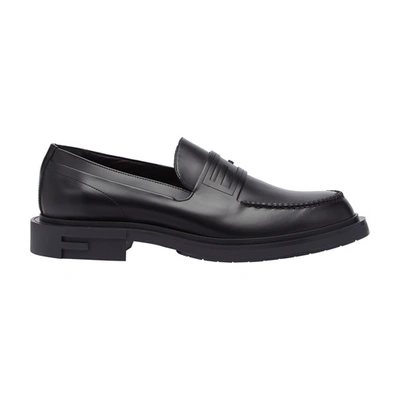 Shop Fendi Loafers In Noir