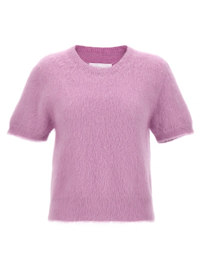 Shop Maison Margiela Angora Sweater Sweater, Cardigans Pink