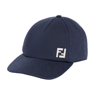 Shop Fendi Cap In Bleu