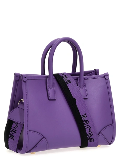 Shop Mcm Munchen Tote Bag Purple