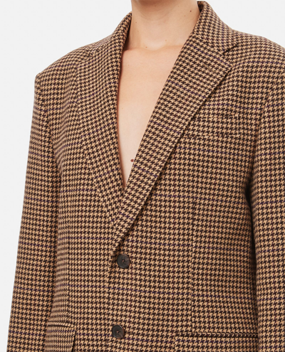 Shop Polo Ralph Lauren Relaxed Single Breasted Blazer In Brown
