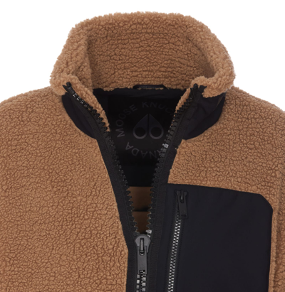 Shop Moose Knuckles Saglek Zip Up Jacket In Brown