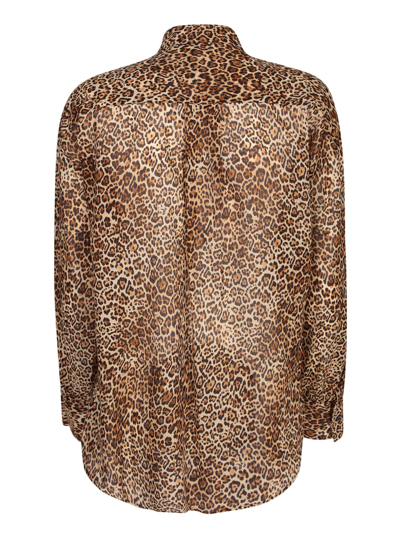 Shop Dsquared2 Leopard-print Blouse In Multi
