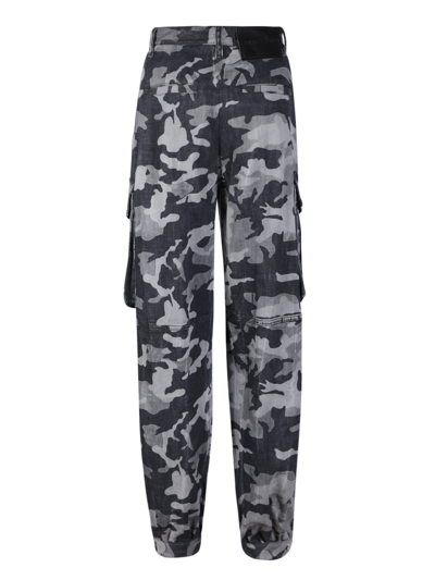 Shop Dsquared2 Camouflage-print Cargo Trousers In Black