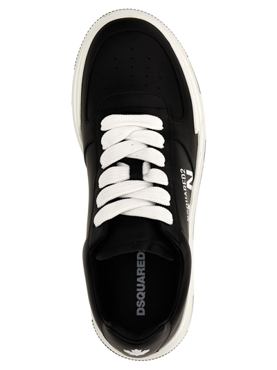 Shop Dsquared2 Canadian Sneakers In White/black