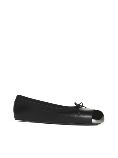 Shop Alexander Mcqueen Flat Shoes In Black Silver
