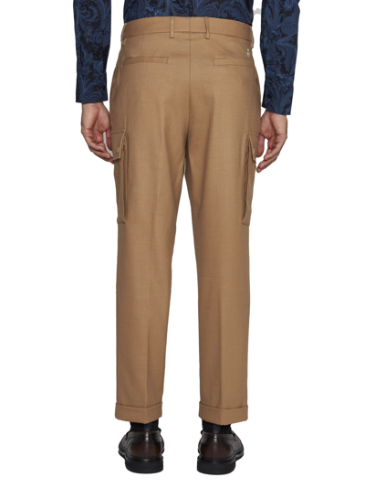 Shop Etro Pants In Beige