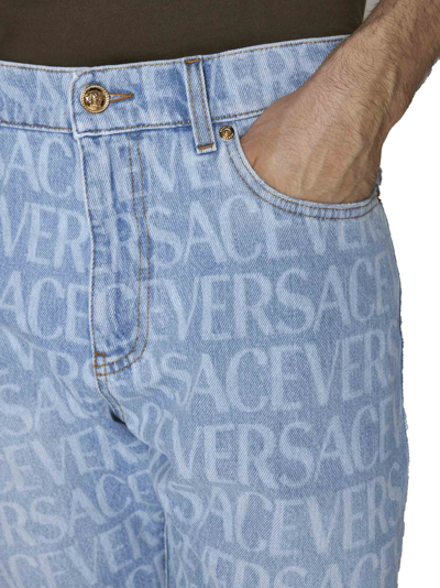 Shop Versace Jeans In Light Blue