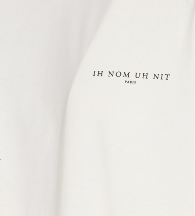 Shop Ih Nom Uh Nit Black Roses And Pearls Logo T-shirt In White