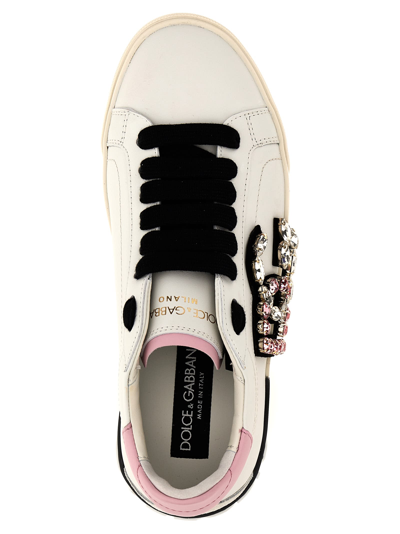 Shop Dolce & Gabbana Portofino Vintage Sneakers In Multicolor