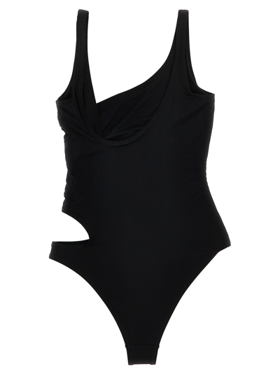Shop Off-white Off One-piece Swimsuit In Black