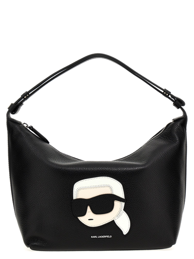Shop Karl Lagerfeld K/ikonik Small Shoulder Bag In Black