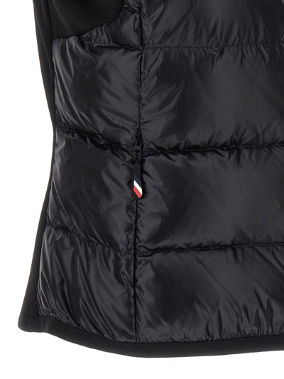 Shop Moncler Logo Embroidery Vest In Black