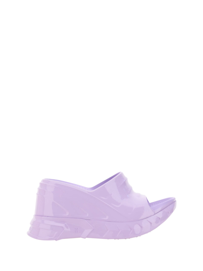Shop Givenchy Marshmallow Sandal In Lilac