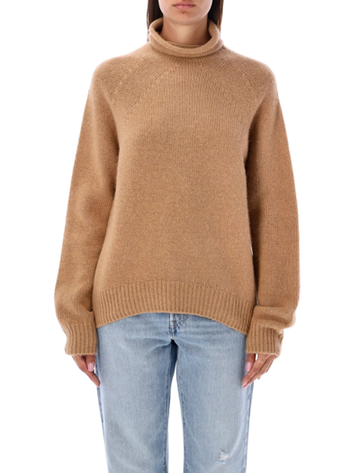 Shop Apc Roxy Pull Sweater In Camel