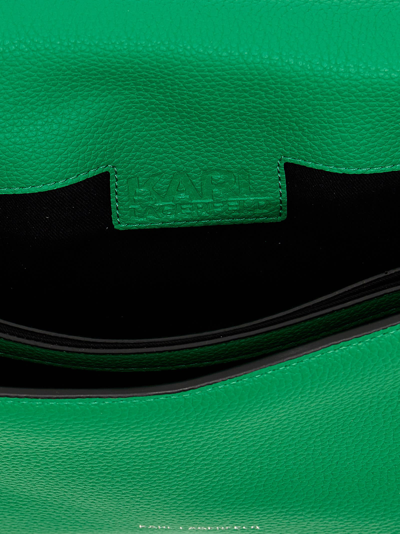 Shop Karl Lagerfeld K/seven Small Crossbody Bag In Green