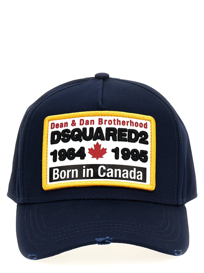 Shop Dsquared2 Logo Cap In Blue