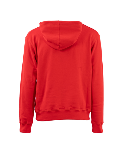 Shop Dsquared2 Hooded Cotton Sweatshirt In Rosso