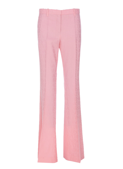 Shop Versace Allover Pants In Pink