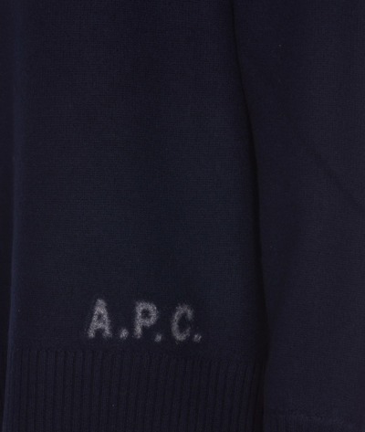 Shop Apc Walter Pullover In Blue