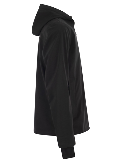 Shop K-way Jacko Bonded - Short Jacket With Hood In Black