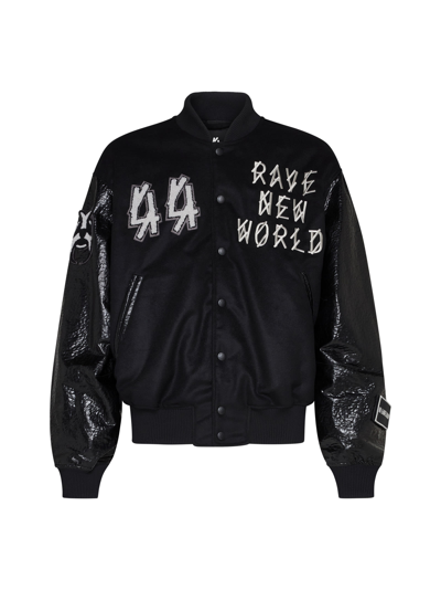 Shop 44 Label Group Jacket In Black + 44 Lg Em/patch